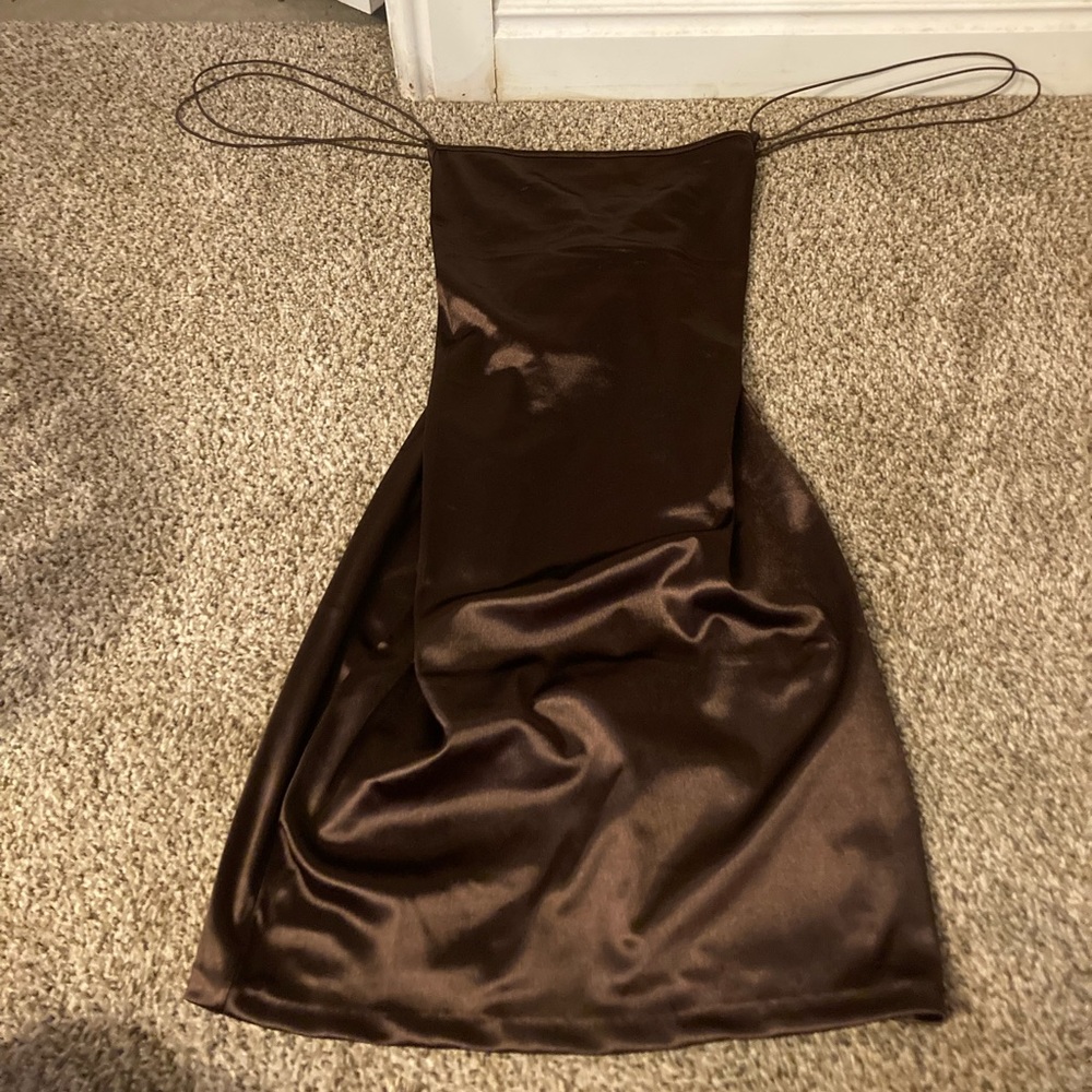 Silk Brown Dress